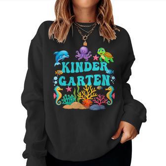 Kindergarten Teacher Student Sea Life Ocean Animal Lover Women Sweatshirt - Thegiftio UK