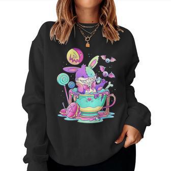 Lapin Occulte Kawaii Menhera Pastel Gothique Mignon Sweat-shirt pour femme - Cadeauxyz