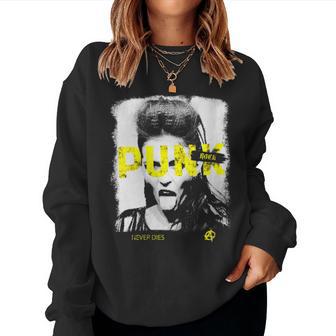 Le Punk Rock Ne Meurt Jamais Sweat-shirt pour femme - Cadeauxyz