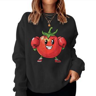 Lindo Tomate Boxeo Sudadera Mujer - Regaloses