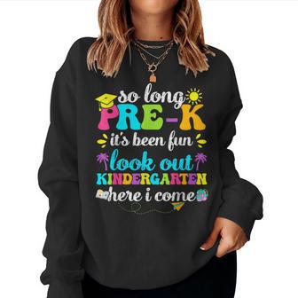 Look Out Kindergarten Here I Come Pre-K Graduation Teacher Women Sweatshirt - Thegiftio UK