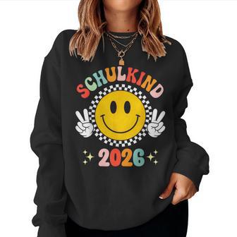 Lustigchulkind 2026 Groovy Retro Einschulungchulanfang Sweatshirt Frauen - Seseable