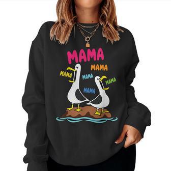 Lustiges Möwen Mama Humorvolleogel Meme Mama Sweatshirt Frauen - Seseable