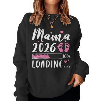 Mama 2026 Loading Futura Mamá Anuncio De Embarazo Cuello Sudadera Mujer - Regaloses