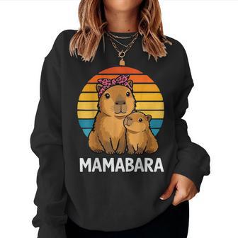 Mamabara Capybara Mother Women Sweatshirt - Thegiftio UK