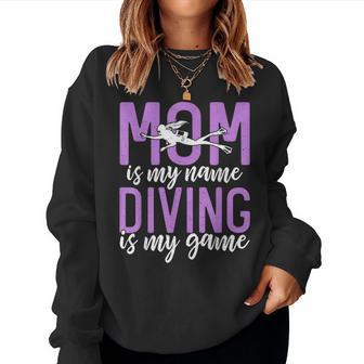 Maman Est Mon Nom La Plongée Est Mon Jeu Diving Mom Sweat-shirt pour femme - Cadeauxyz