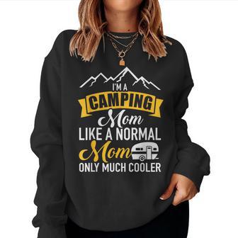 Mamma Campeggioolo Molto Più Cool Caravan Trailer Women Sweatshirt - Novitaregali