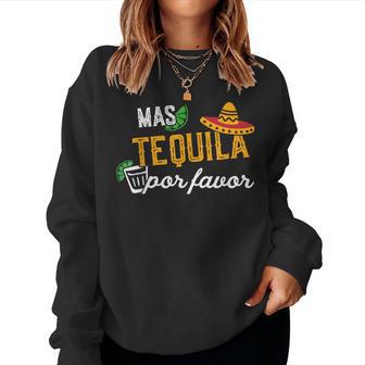 Mas Tequila Por Favor Hombres & Es Lemon Cinco De Mayo Sudadera Mujer - Regaloses