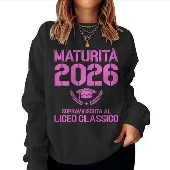 Maturità 2026 Liceo Classicocrittacuola Diploma Women Sweatshirt - Novitaregali
