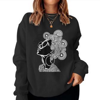 Minimalist Woman Illustration Fashion Line Drawing Woman Women Sweatshirt - Thegiftio UK