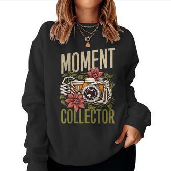 Moment Collector カメラマン カメラ メンズ レディース 写真 レディーススウェットシャツ - Kawaiitshirt