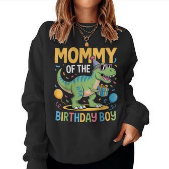 Mommy Of The Birthday Party Outfit Dinosaur Squad Mom Women Sweatshirt - Thegiftio UK