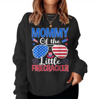 Mommy Of The Little Firecracker 4Th Of July Mom Women Sweatshirt - Thegiftio UK