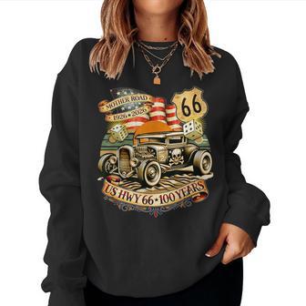 Mother Road Us Highway 66 Centennial 100 Years Anniversary Women Sweatshirt - Thegiftio UK