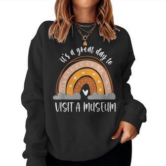 Museum Nerd Boho Kids Heart Rainbow Women Sweatshirt - Thegiftio UK