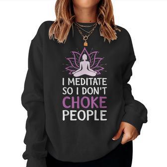 Namaste Divertente Yoga Meditazionearcasmo Ragazza Donne Women Sweatshirt - Novitaregali