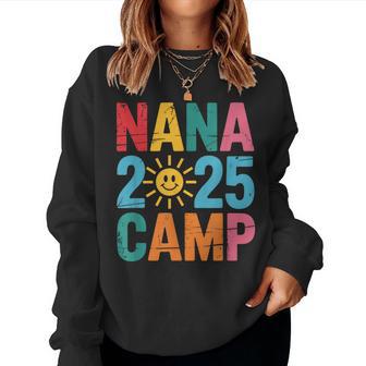 Nana Camp 2025 Family Vacation Summer Camping Crew Kids Women Sweatshirt - Thegiftio UK