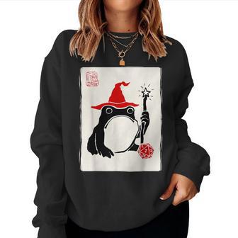 Nat 1 Dnd Jeux Deociété Pour Hommes S Enfants Grenouille Japonaise Amusante Sweat-shirt pour femme - Cadeauxyz