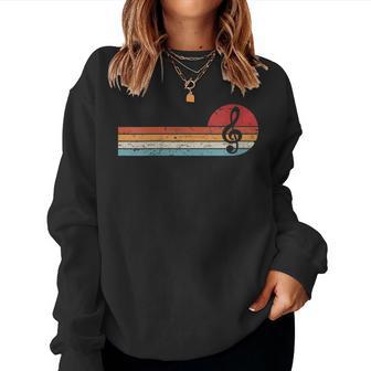 Notas Musicales Clave Cuello Sudadera Mujer - Regaloses