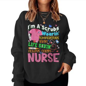 Nursing Nurse Job Definition Love Nursing School Girl Women Women Sweatshirt - Monsterry