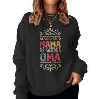 Oma Meines Kindes Mama & Oma Familie Sudadera Mujer - Regaloses