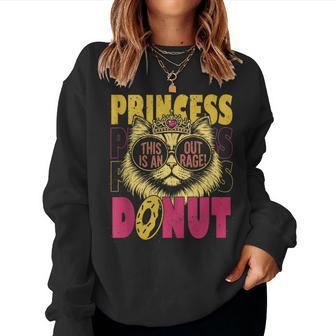 This Is An Outrage Princess Cat Donut Gold Mens Women Sweatshirt - Thegiftio UK