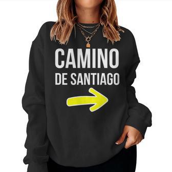 Peregrinos Camino Deantiago De La Costa Primitivo Frances Cuello Sudadera Mujer - Regaloses
