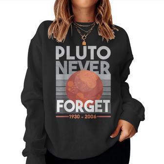 Pluto Never Forgetciencepace Planet Teacher Women Sweatshirt - Novitaregali