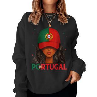 Portuguese Girl Portugal Proud Portugal Flag Women Sweatshirt - Thegiftio UK