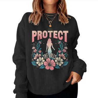 Protect The Dolls Trans Transgender Visibility Women Sweatshirt - Thegiftio UK