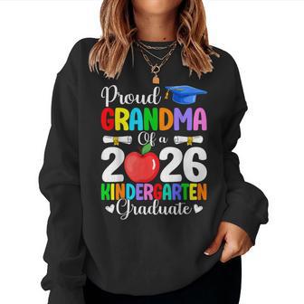 Proud Grandma Class Of 2026 Kindergarten Graduate Graduation Women Sweatshirt - Thegiftio UK