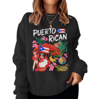 Puerto Rican Heritage Idea For & Boricua Puerto Rico Women Sweatshirt - Thegiftio UK