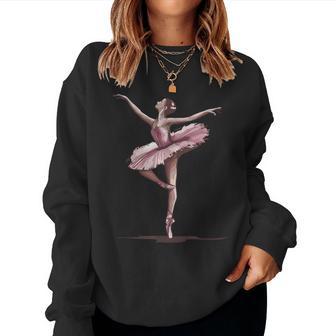Ragazza Balletto Danza Ballerina Danzatrice Ballerine Women Sweatshirt - Novitaregali