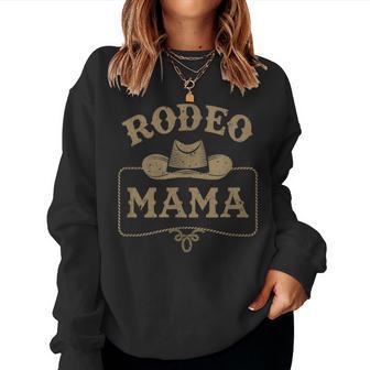 Rodeo Mama Cowboy Cowgirl Birthday Matching Family Women Sweatshirt - Thegiftio UK