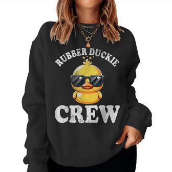 Rubber Duckie Crew Duck Anatre Di Gomma Per Bambine E Women Sweatshirt - Novitaregali