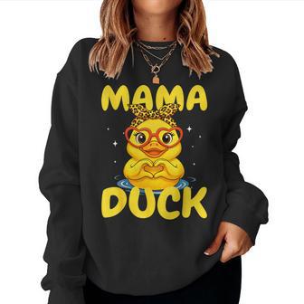 Rubber Duckies Mama Duck Rubber Duck For Moms Women Sweatshirt - Thegiftio UK