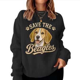 Save The Beagles Beagle Dog Lover End Animal Abuse Women Women Sweatshirt - Thegiftio UK