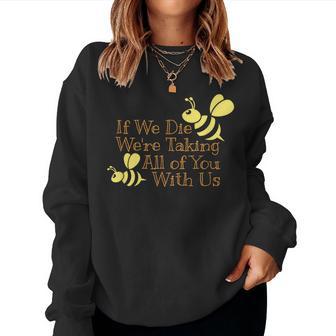 Save The Bees レディーススウェットシャツ - Kawaiitshirt
