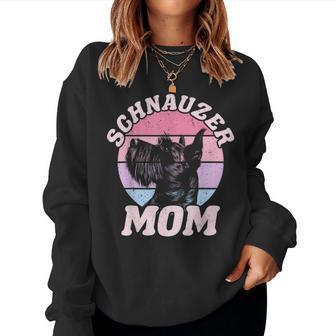 Schnauzer Mom Dog Mother's Day Vintage Pet Women Sweatshirt - Thegiftio UK