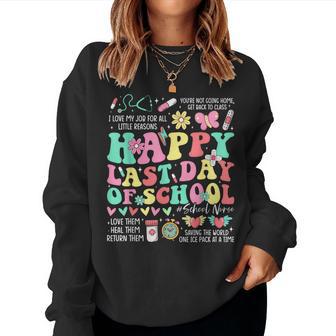 School Nurse Summer Vibes Last Day Celebration Apparel Women Sweatshirt - Monsterry