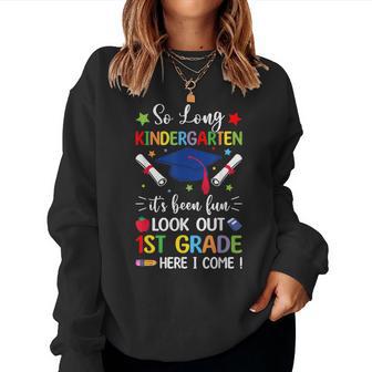 So Long Kindergarten Graduation First Grade Here I Come Boys Women Sweatshirt - Thegiftio UK