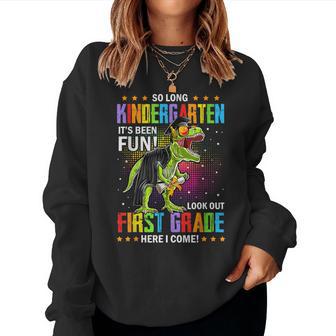 So Long Kindergarten Hello First Grade Graduation Boys Kids Women Sweatshirt - Thegiftio UK