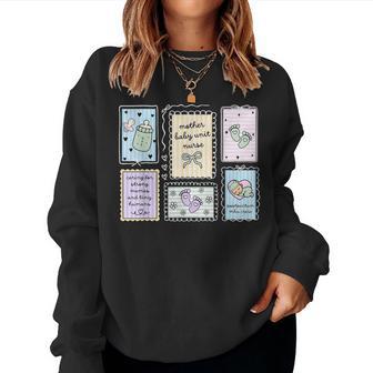 Stamp Mbu Mother Baby Unit Nurse Postpartum Labor Delivery Women Sweatshirt - Thegiftio UK