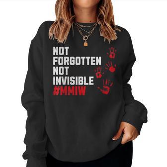 Stolen Sisters Mmiw Missing Indigenous Mmip Invisible Women Sweatshirt - Thegiftio UK