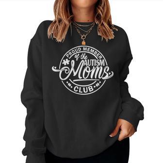 Stolzer Mitglied Des Autismus Moms Club Austism Awareness Sweatshirt Frauen - Seseable