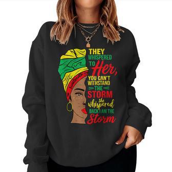 Storm Black Junenth 1865 Freedom African June 19Th Women Sweatshirt - Thegiftio UK