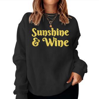 Sunshine And Wine Women Sweatshirt | Seseable UK