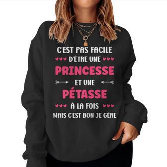 Superurnom Pétasse Mignonne Humour Fille Princesse Pétasse Sweat-shirt pour femme - Cadeauxyz
