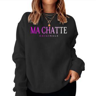 Surnom Fille Amour Copain Mignon Ma Chatte Couple Cadeau Sweat-shirt pour femme - Cadeauxyz