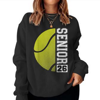 Tennis Senior 26 Class Of 2026 Grad Boys Girls Women Sweatshirt - Thegiftio UK